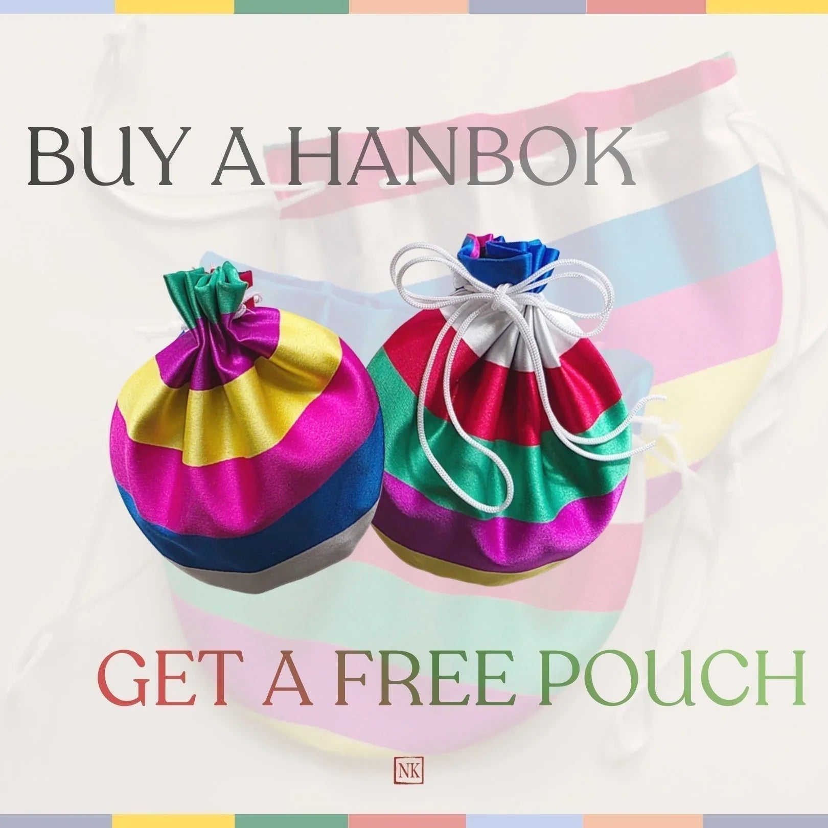 Get a Free Saekdong Lucky Pouch with Every Hanbok Purchase!
