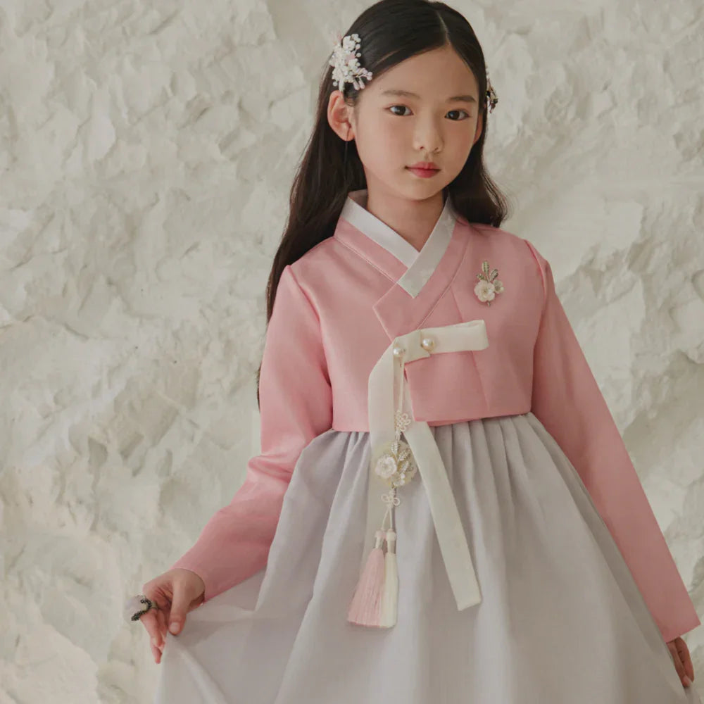 Joohee Pink Girl Hanbok (1-11YR) - Native Korean