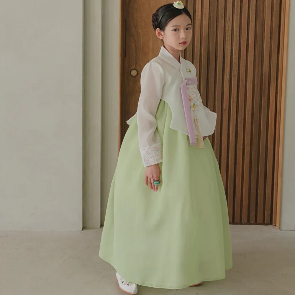 Chaeyu Ivory Girl Hanbok (1-12YR) - Native Korean