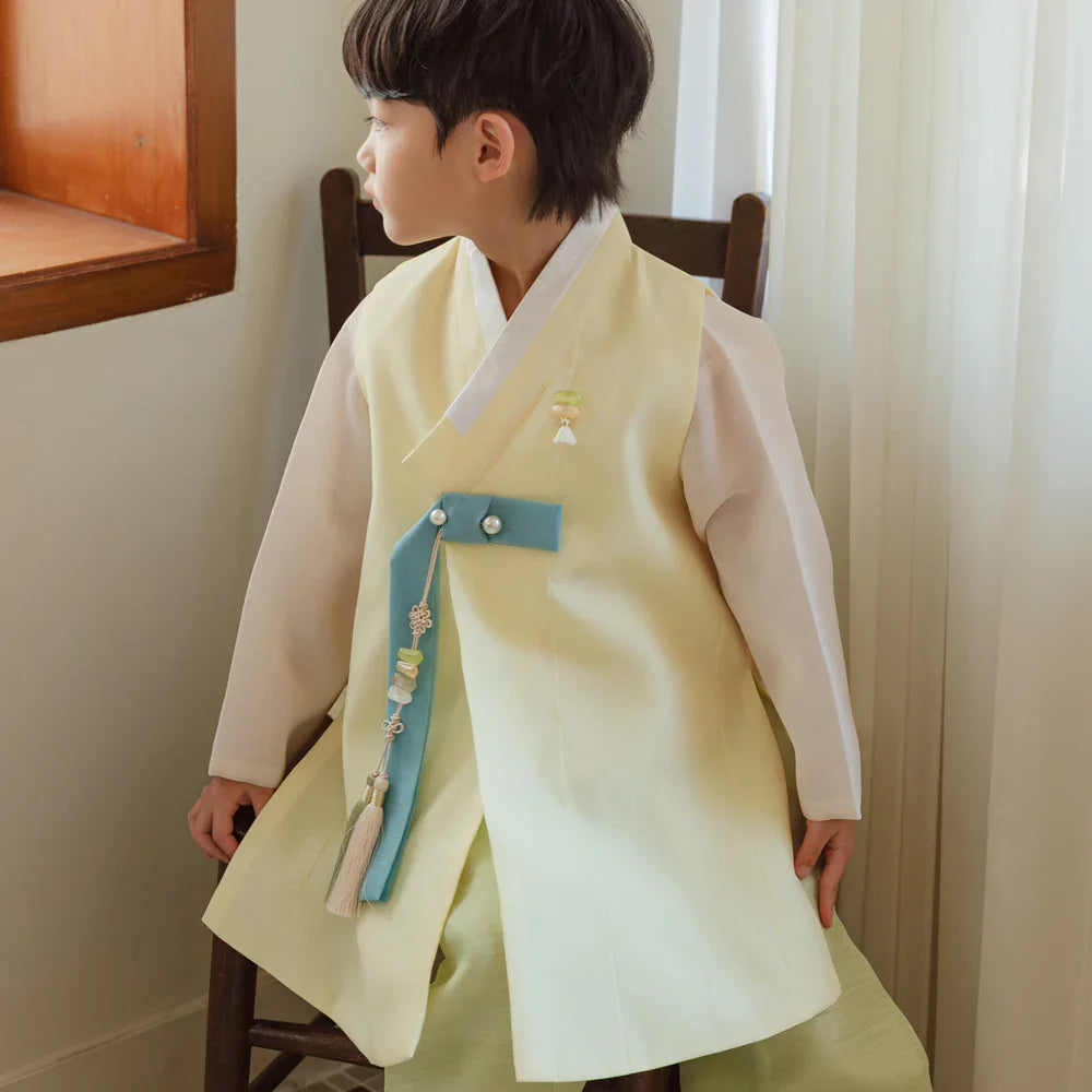 Rajoon Yellow Boy Hanbok (1-12YR) - Native Korean