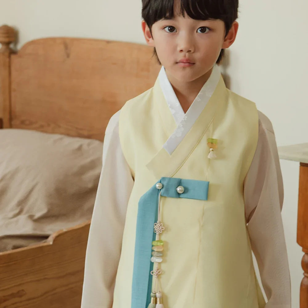 Rajoon Yellow Boy Hanbok (1-12YR) - Native Korean