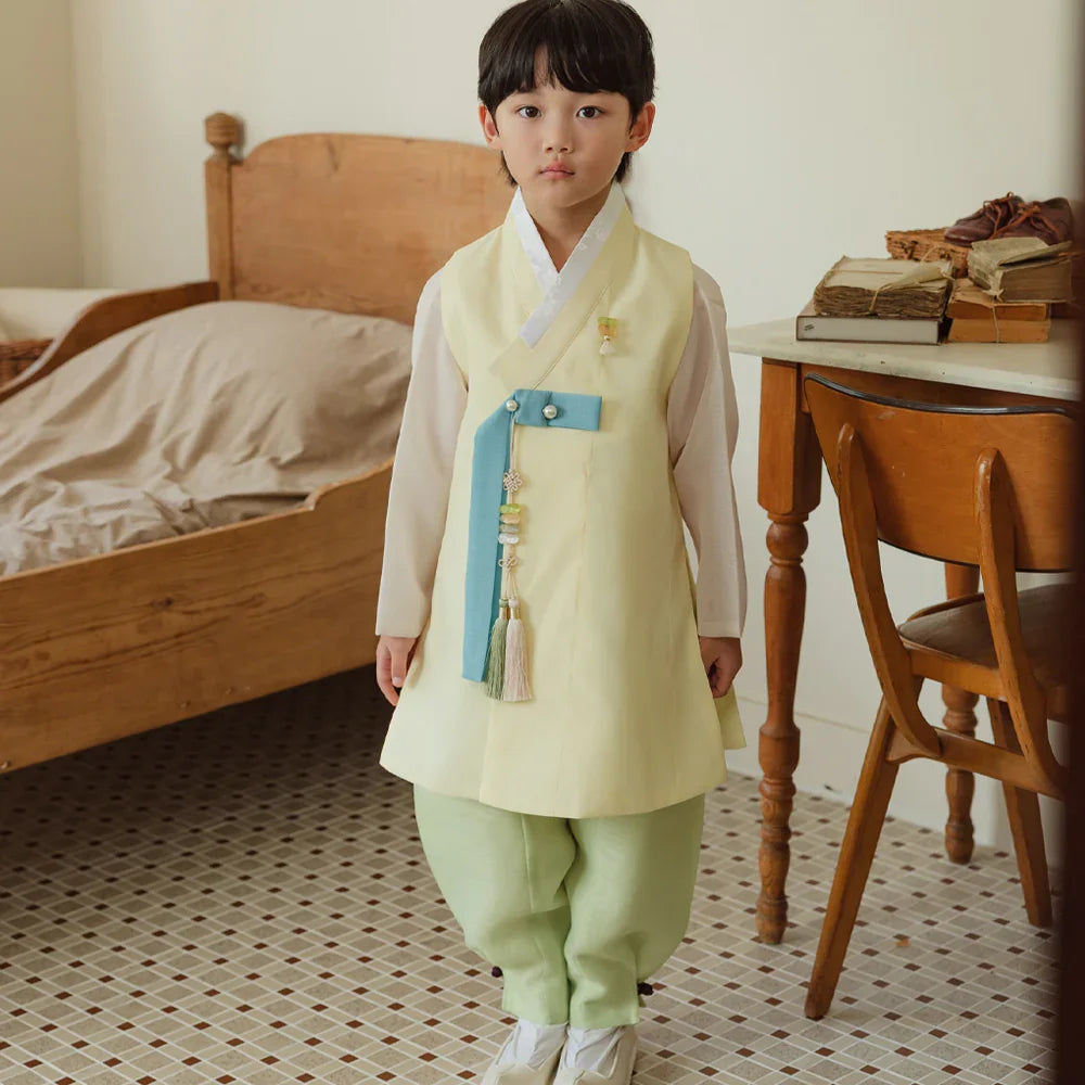 Rajoon Yellow Boy Hanbok (1-12YR) - Native Korean
