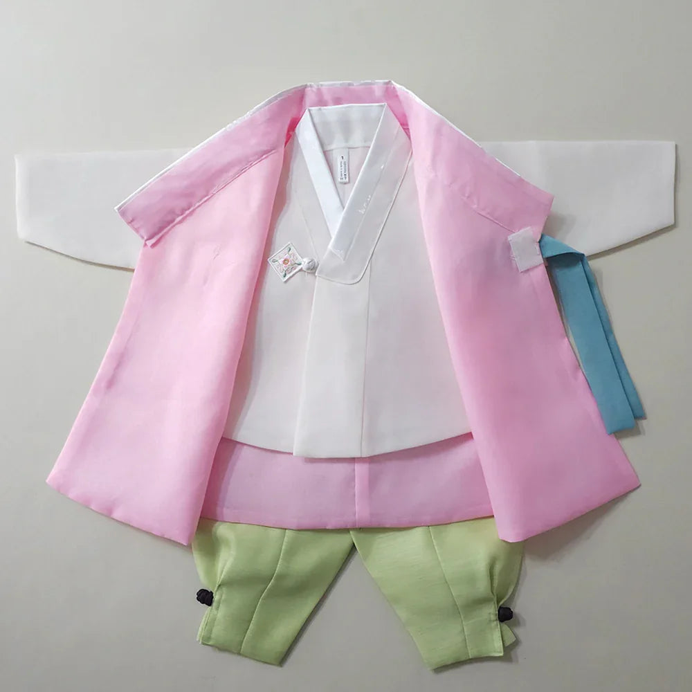 Rajoon Pink Boy Hanbok (1-12YR) - Native Korean