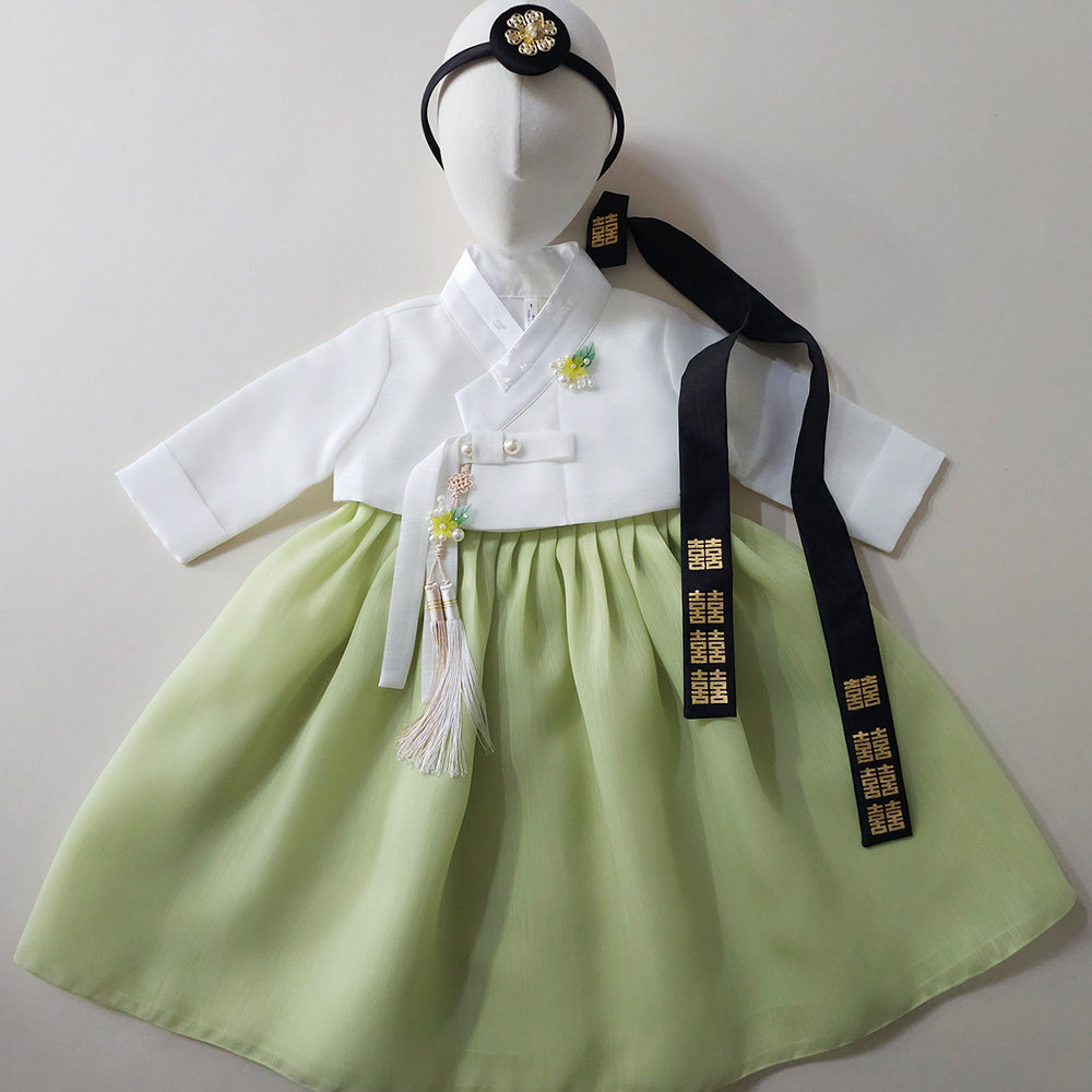 Blossom Green Girl Hanbok (1-10YR)