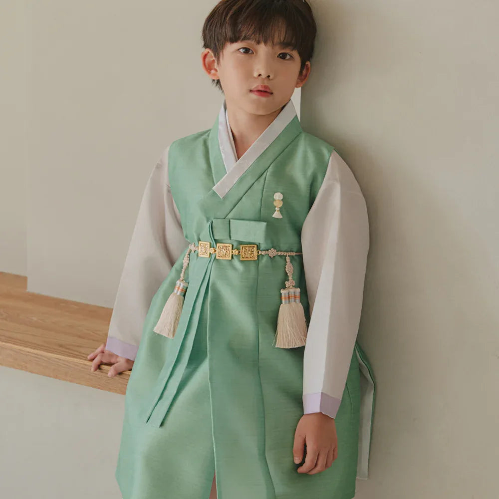 Jooheon Mint Boy Hanbok (1-12YR) - Native Korean