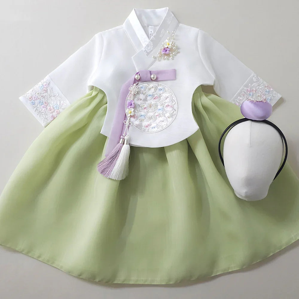 Chaeyu Ivory Girl Hanbok (1-12YR) - Native Korean