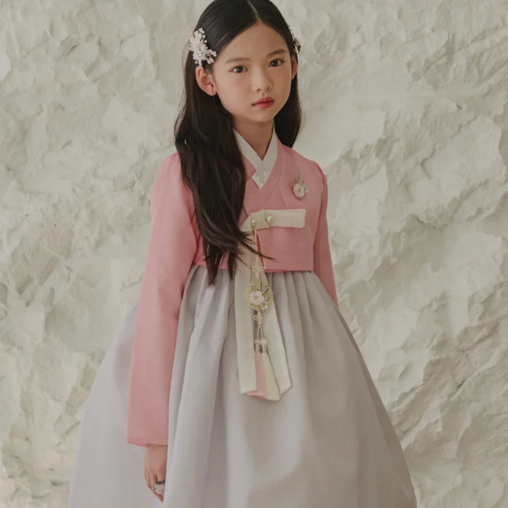 Joohee Pink Girl Hanbok (1-11YR) - Native Korean