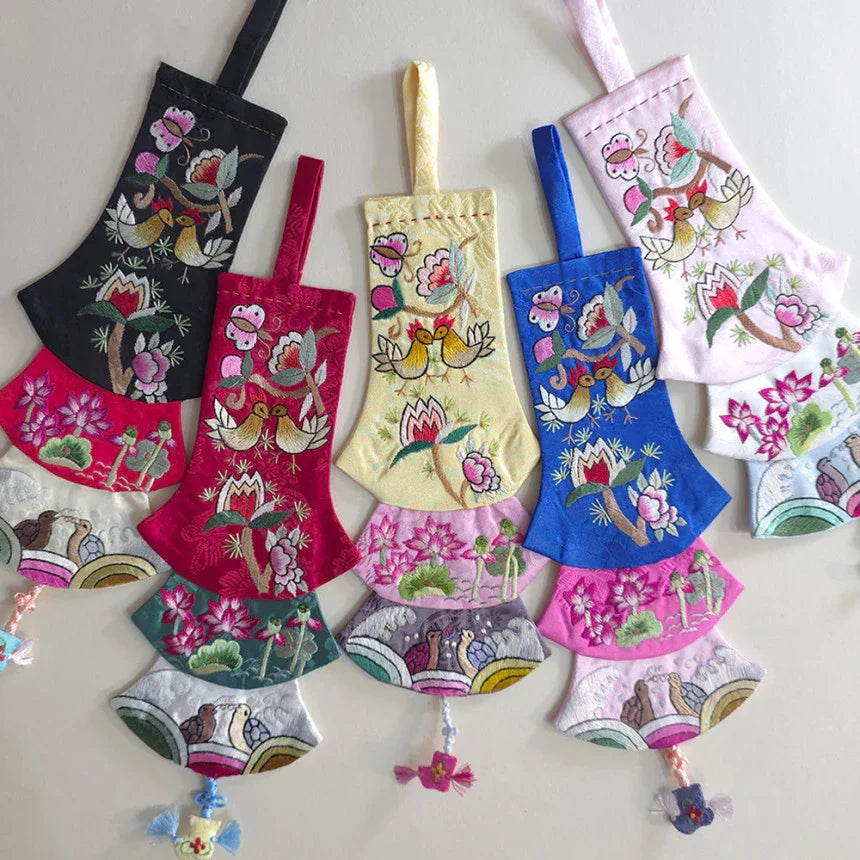 Layered Embroidered Norigae