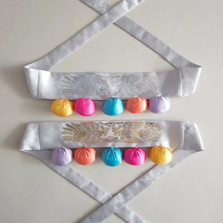Colorful Bokjumeoni Dol Belt - Native Korean