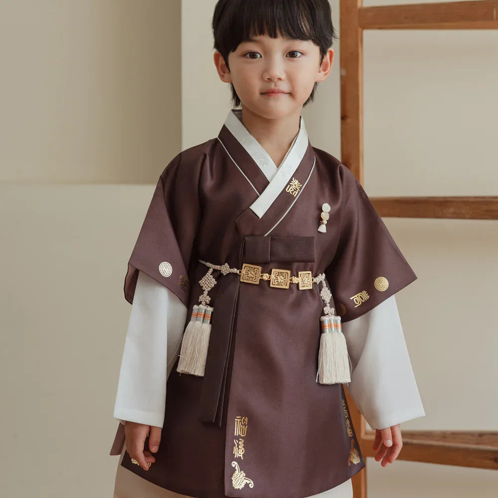 Dongdo Brown Boy Hanbok (1-12YR)