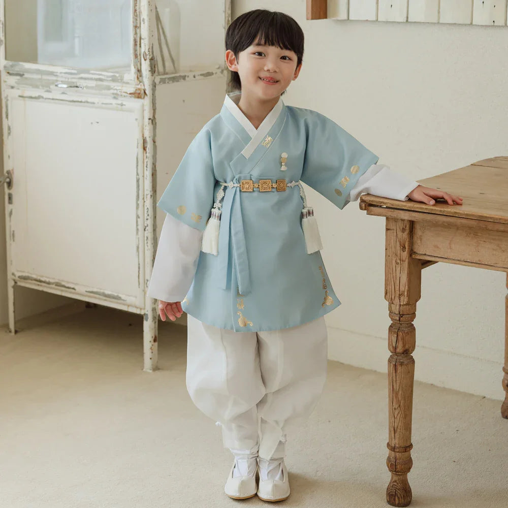Dongdo Sky Boy Hanbok (1-12YR) - Native Korean