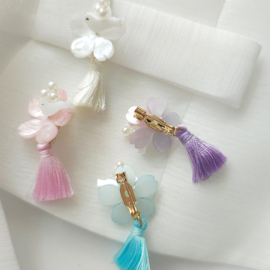 Bird Blossom Brooch