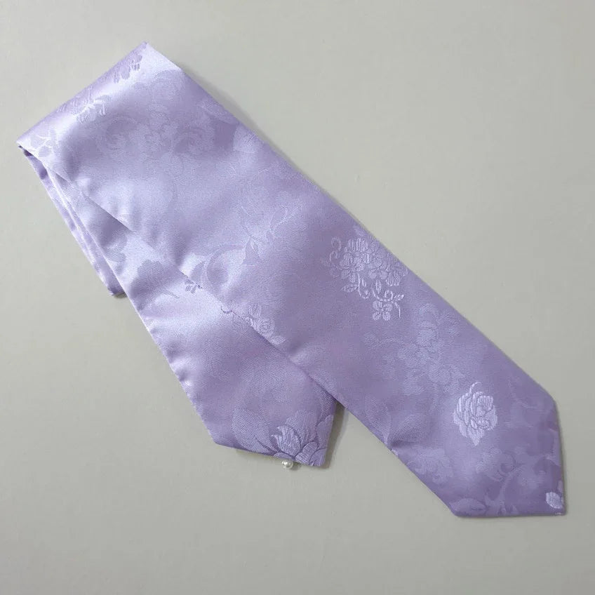 Lavender floral Native Korean daenggi hair tie
