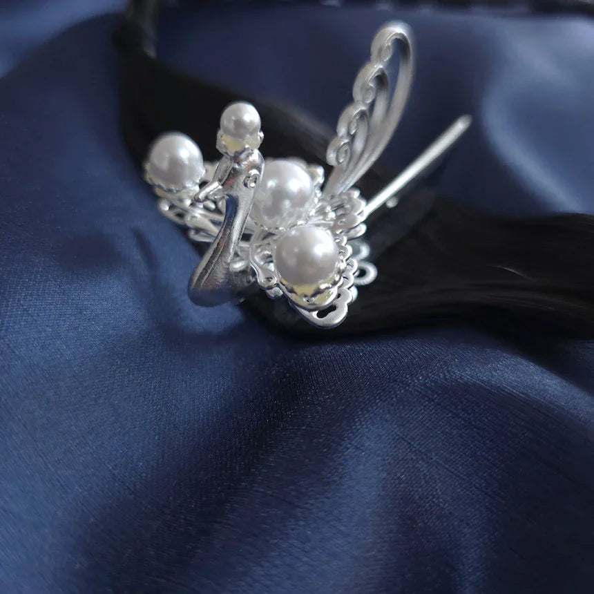 Pearl Phoenix Wreath Hairpiece - Native Korean