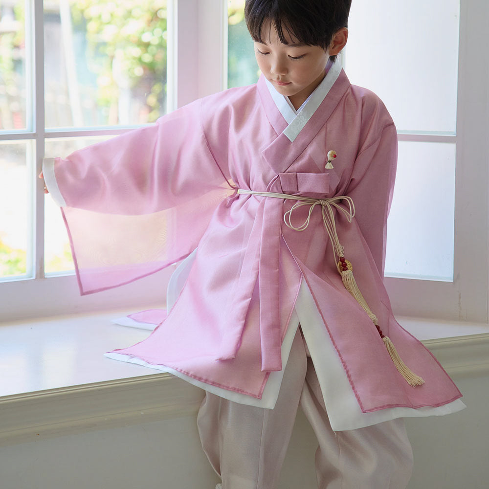 Gunyun Pink Dopo Boy Hanbok (4-10YR)