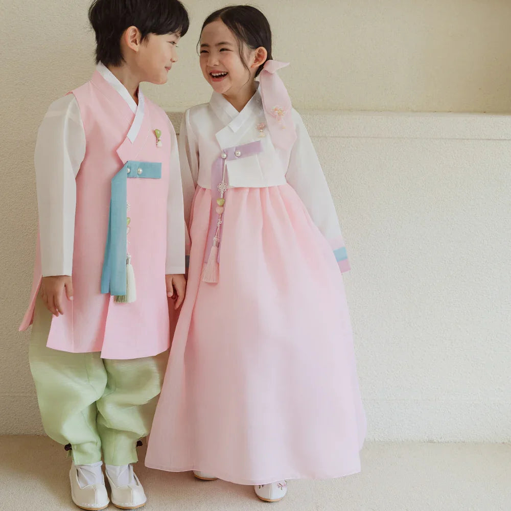 Ramy Pink Jeogori Girl Hanbok (1-12YR) - Native Korean