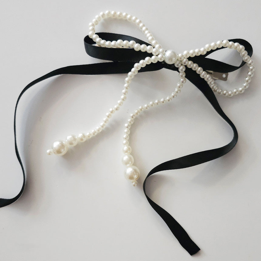Pearl Grace Bow Hairpin