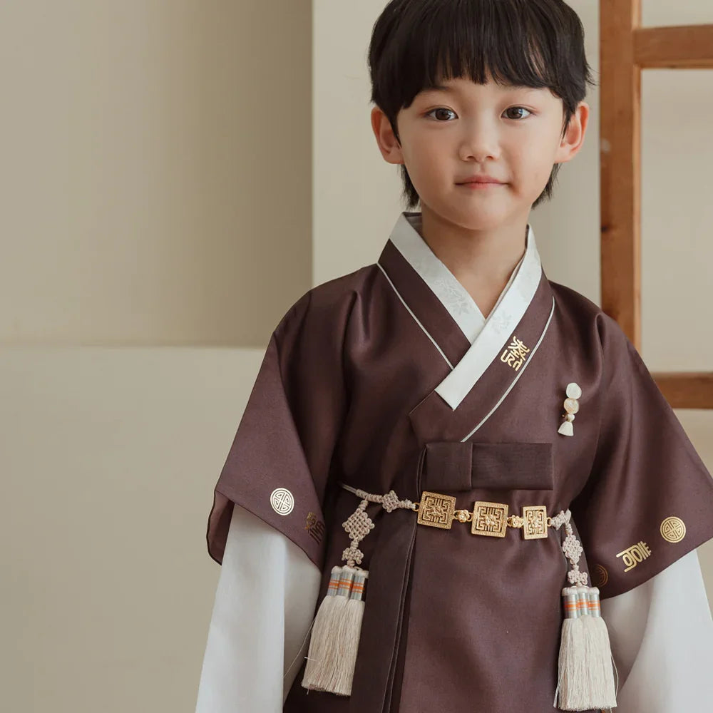 Dongdo Brown Boy Hanbok (1-12YR)