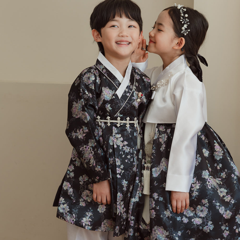 Black Pearl Outer Boy Hanbok (100D-15YR)