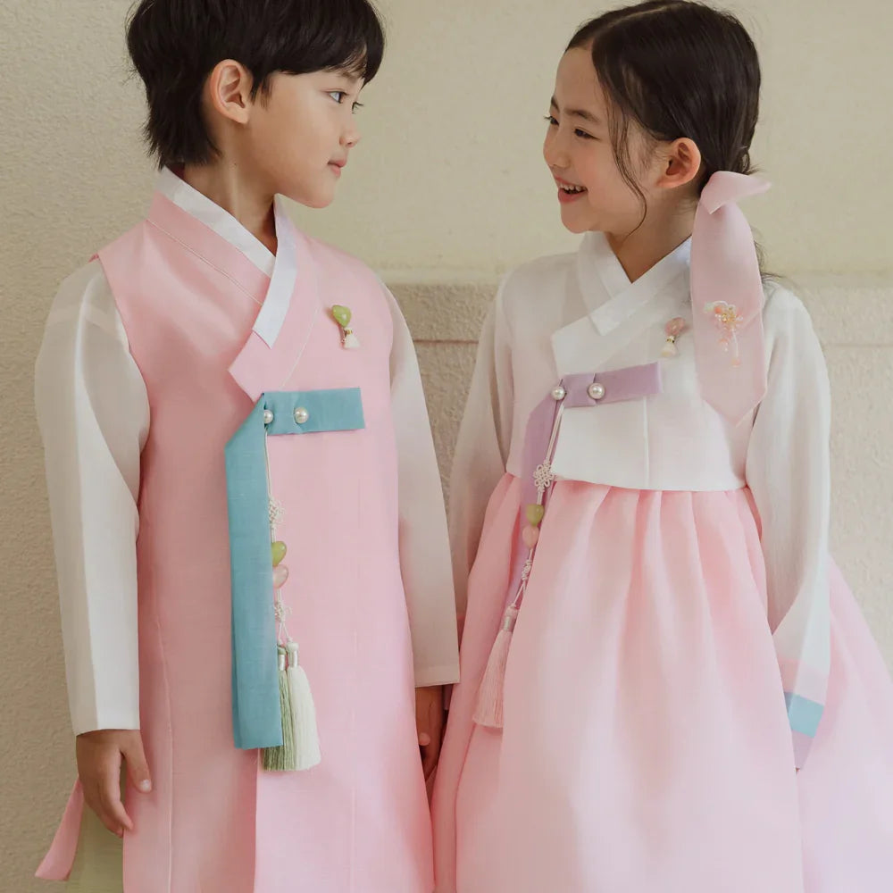 Ramy Pink Jeogori Girl Hanbok (1-12YR) - Native Korean