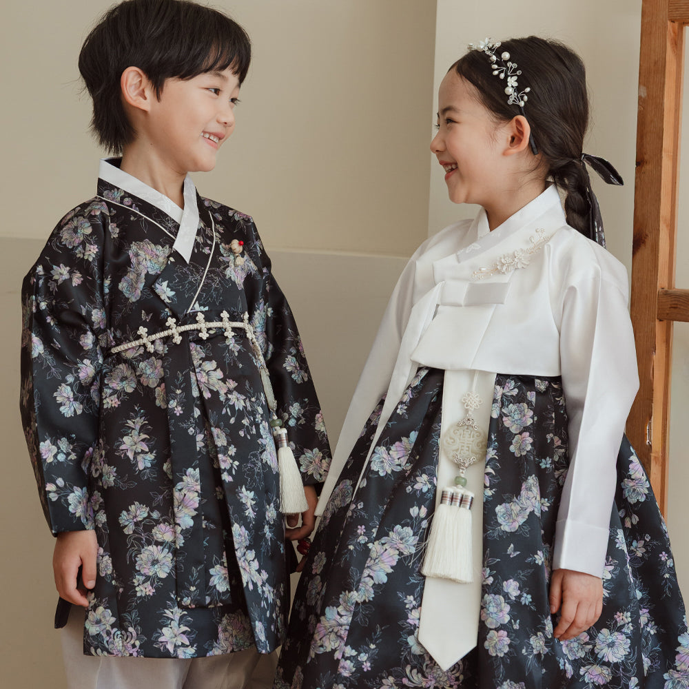 Black Pearl Outer Boy Hanbok (100D-15YR)