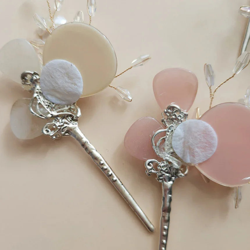Jade Floral Hairpin - Native Korean