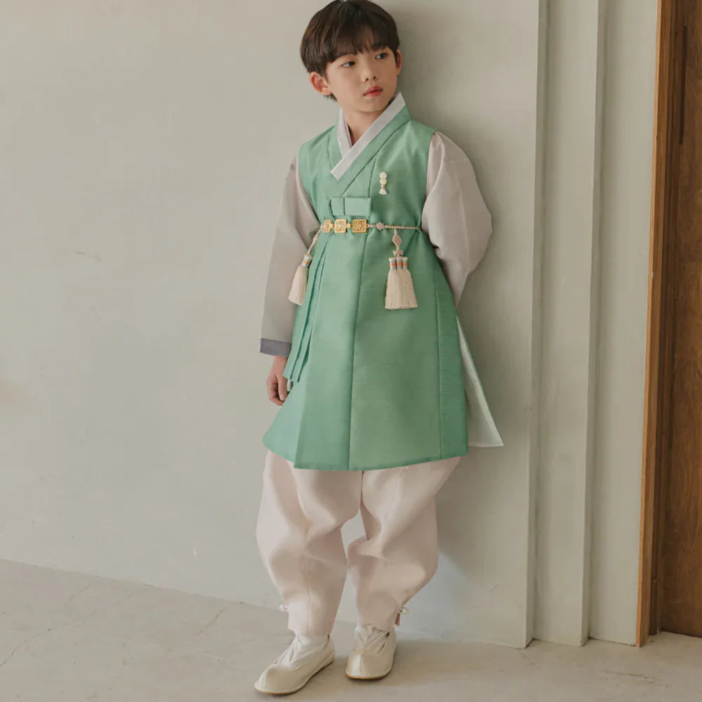 Jooheon Mint Boy Hanbok (1-12YR) - Native Korean