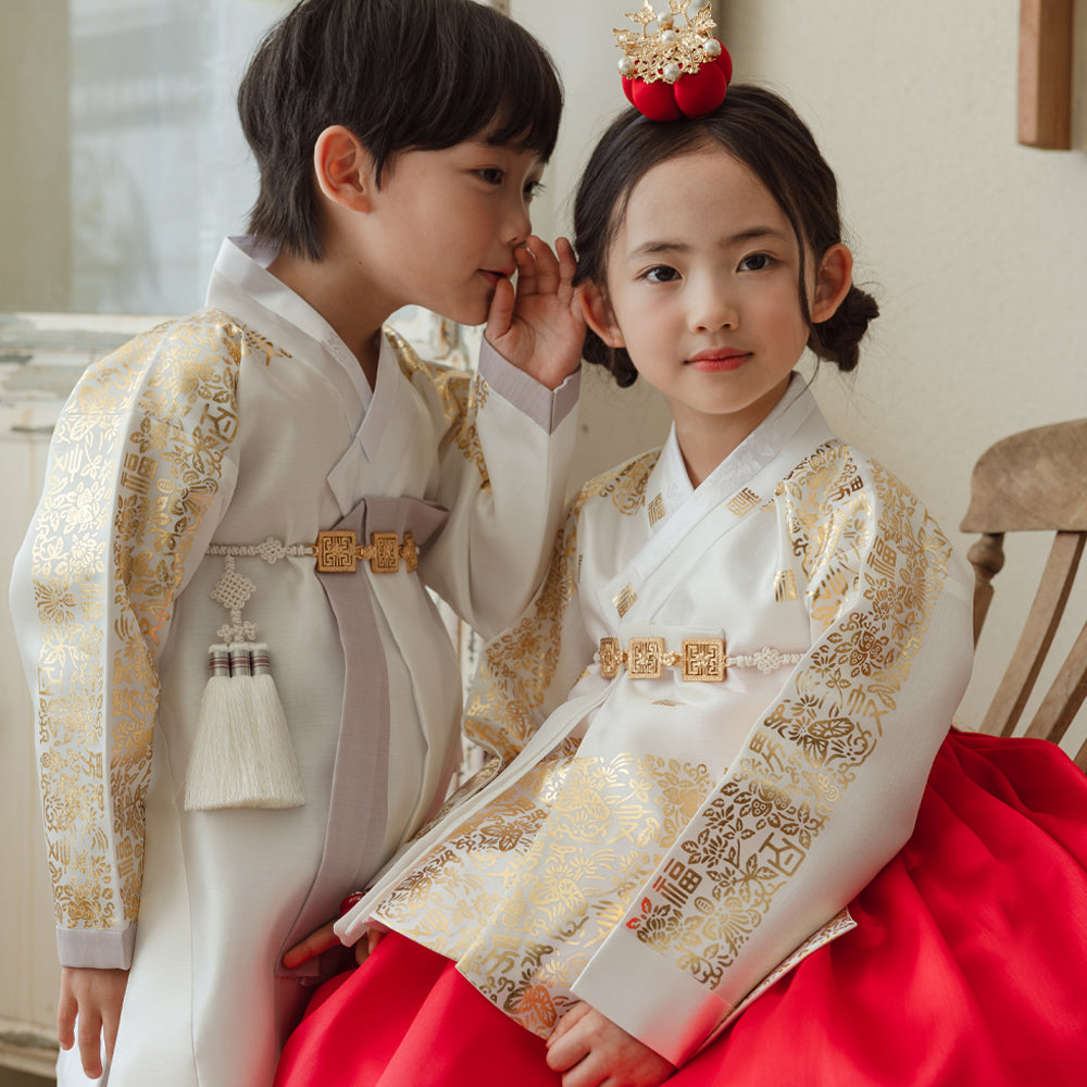 Moorin Red Skirt Girl Hanbok (1-12YR)