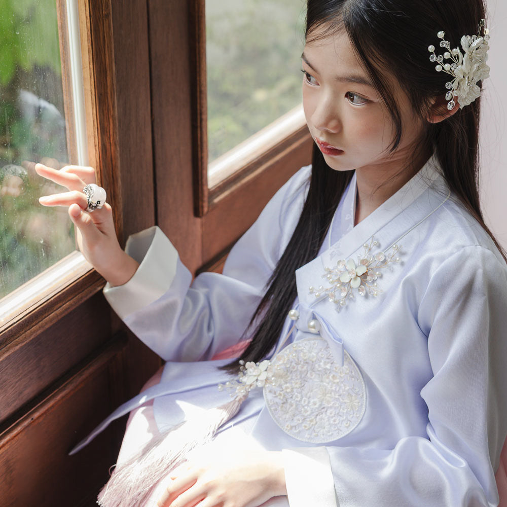 Pearl Sky Pink Girl Hanbok (1-10YR)