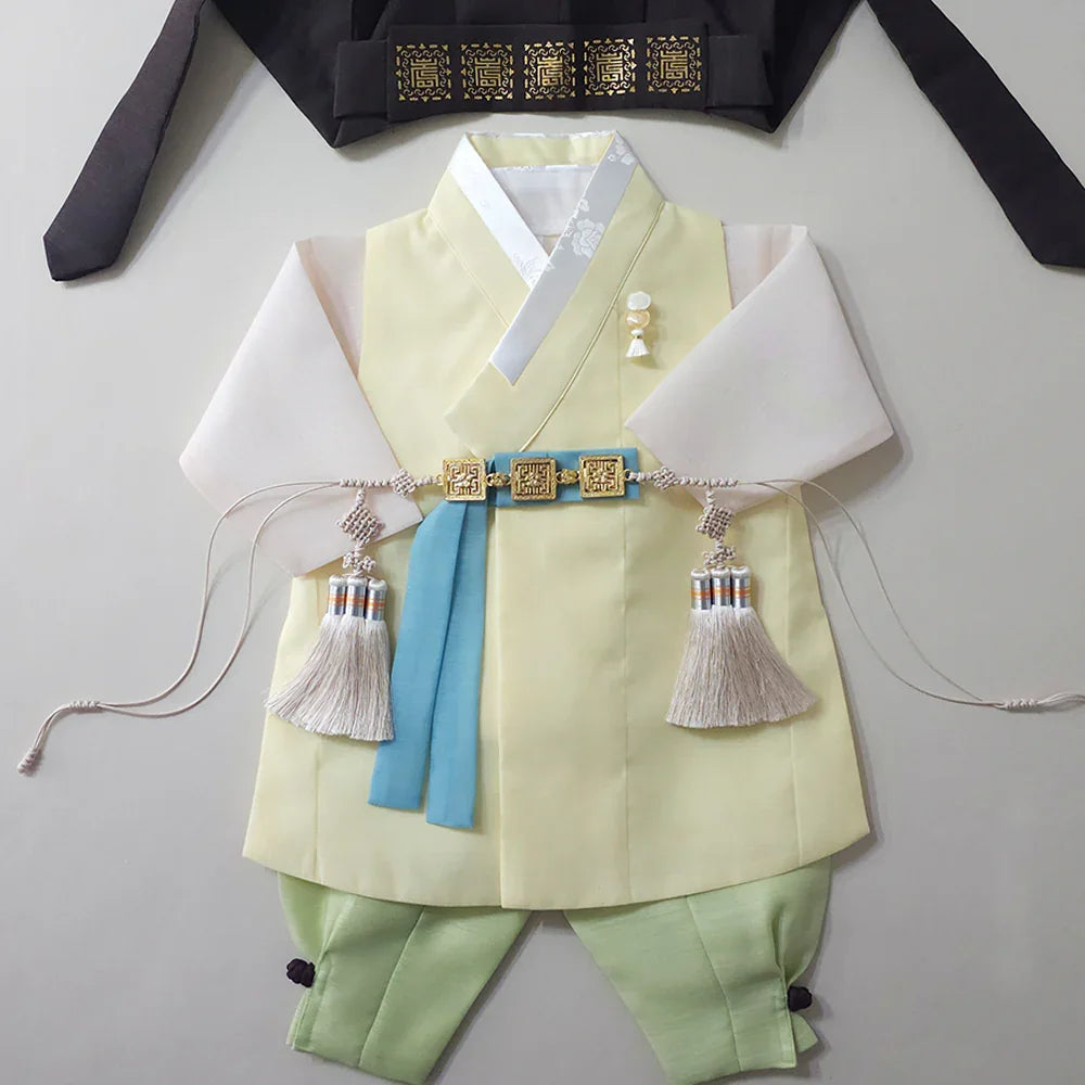 Rajoon Yellow Boy Hanbok (1-12YR) - Native Korean