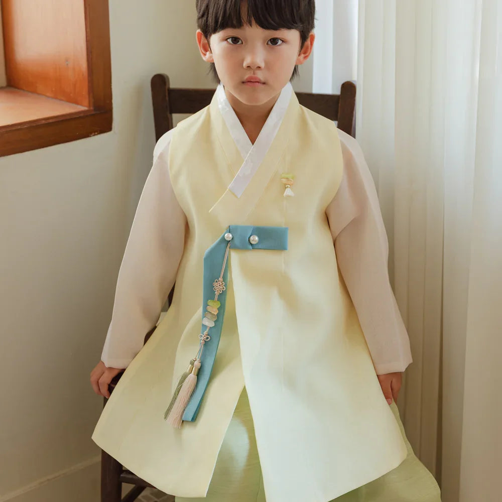 Rajoon Yellow Boy Hanbok (1-12YR) - Native Korean
