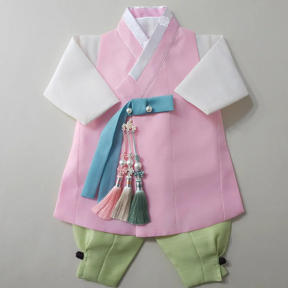 Rajoon Pink Boy Hanbok (1-12YR) - Native Korean