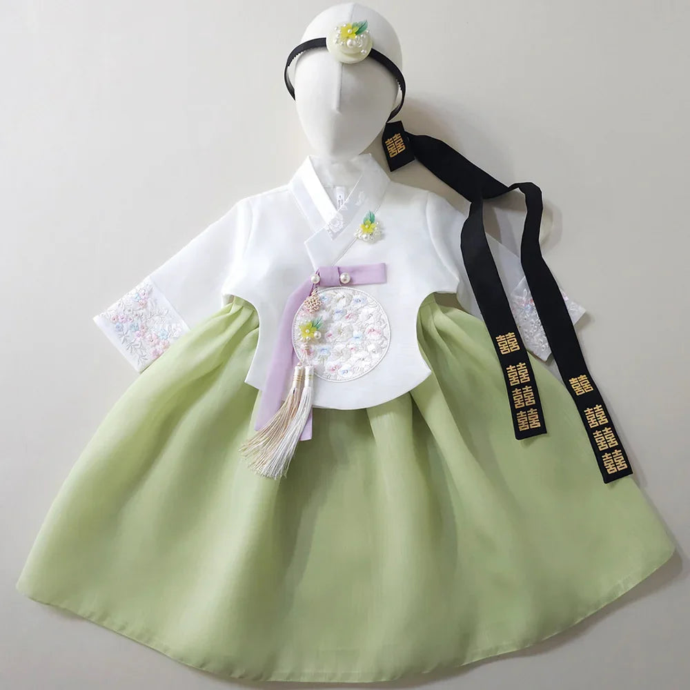 Chaeyu Ivory Girl Hanbok (1-12YR) - Native Korean