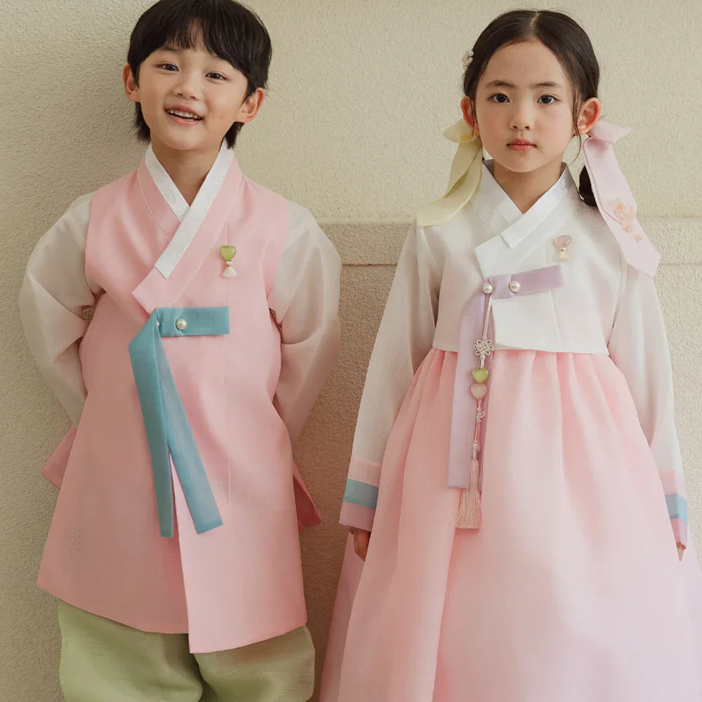 Rajoon Pink Boy Hanbok (1-12YR) - Native Korean