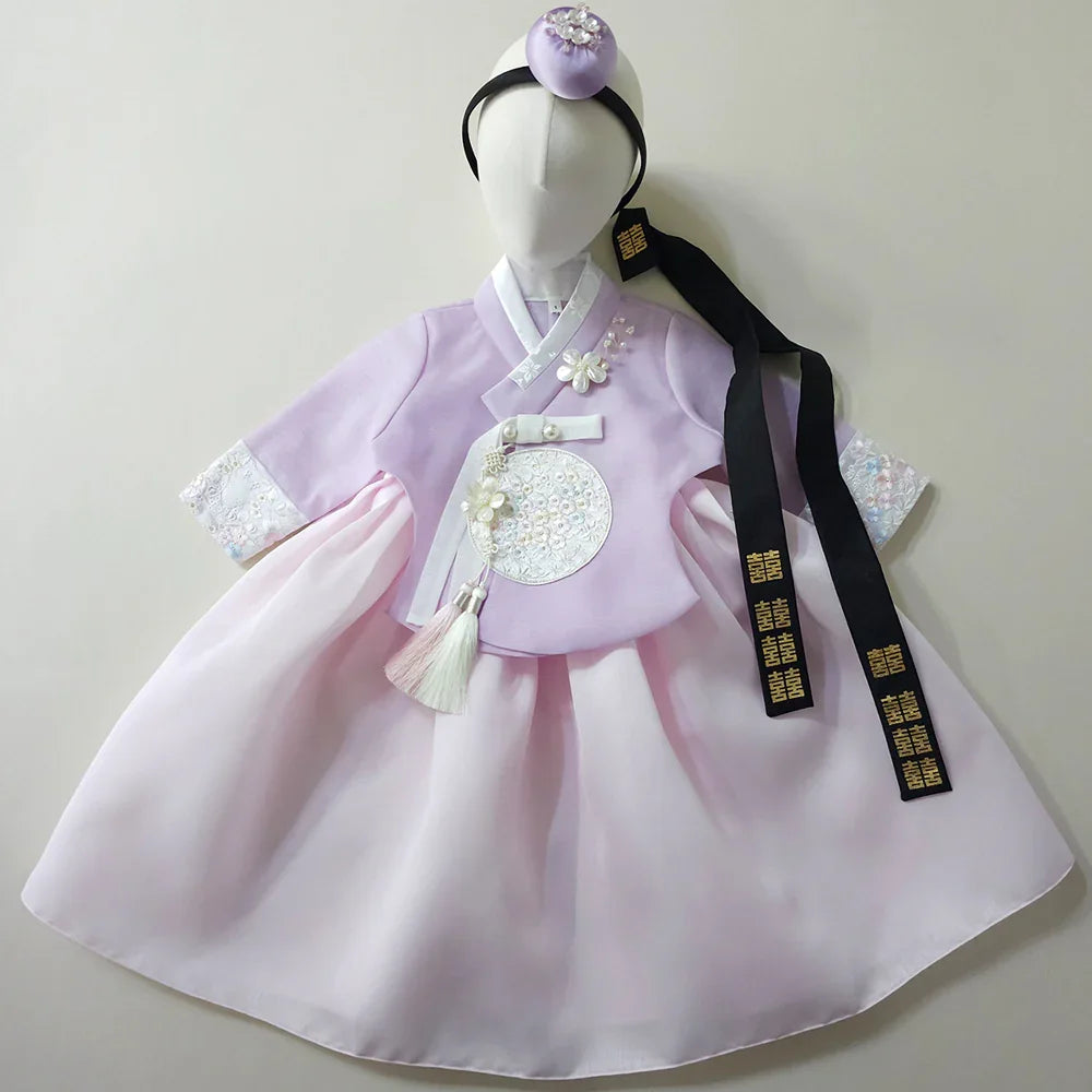 Chaeyu Lavender Girl Hanbok (1-10YR) - Native Korean