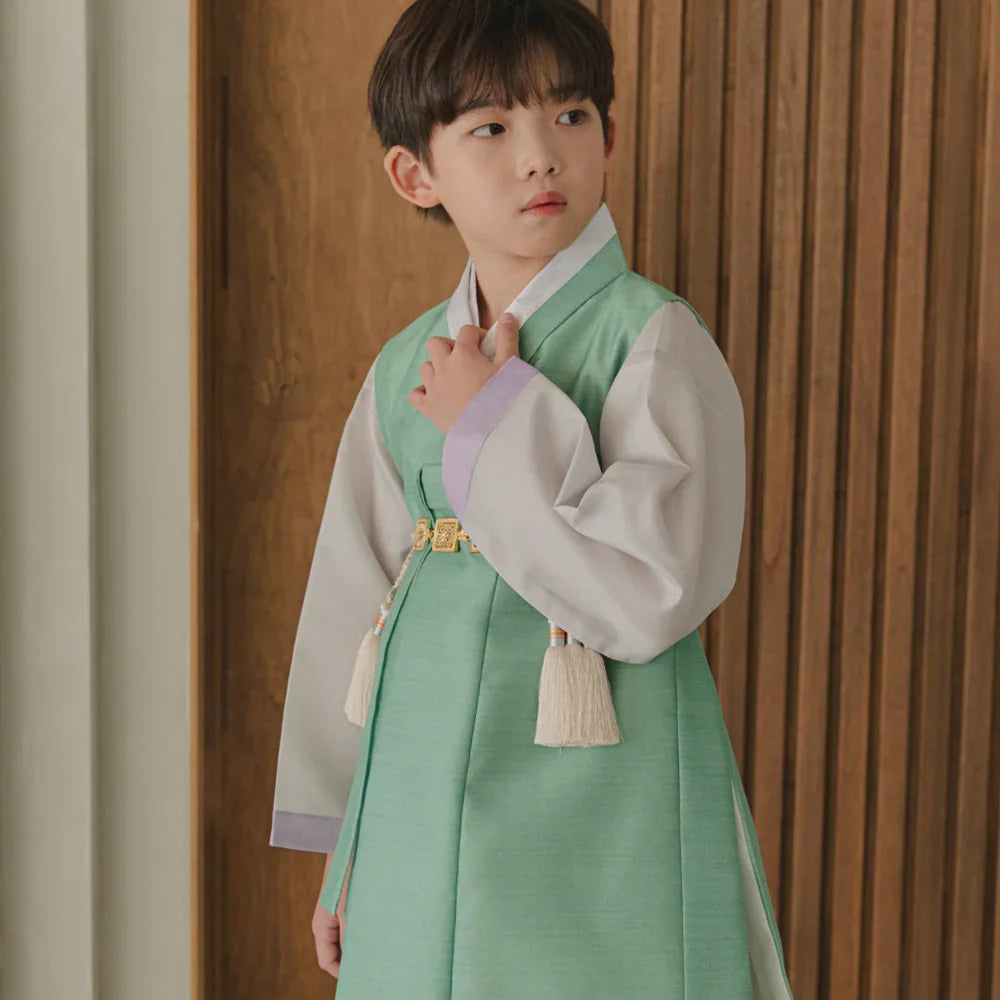 Jooheon Mint Boy Hanbok (1-12YR) - Native Korean