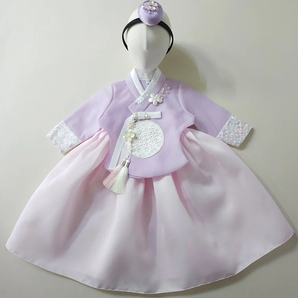 Chaeyu Lavender Girl Hanbok (1-10YR) - Native Korean