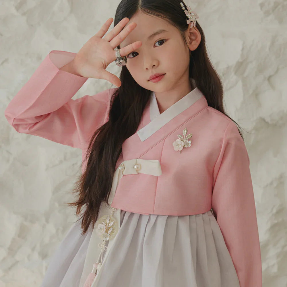 Joohee Pink Girl Hanbok (1-11YR) - Native Korean
