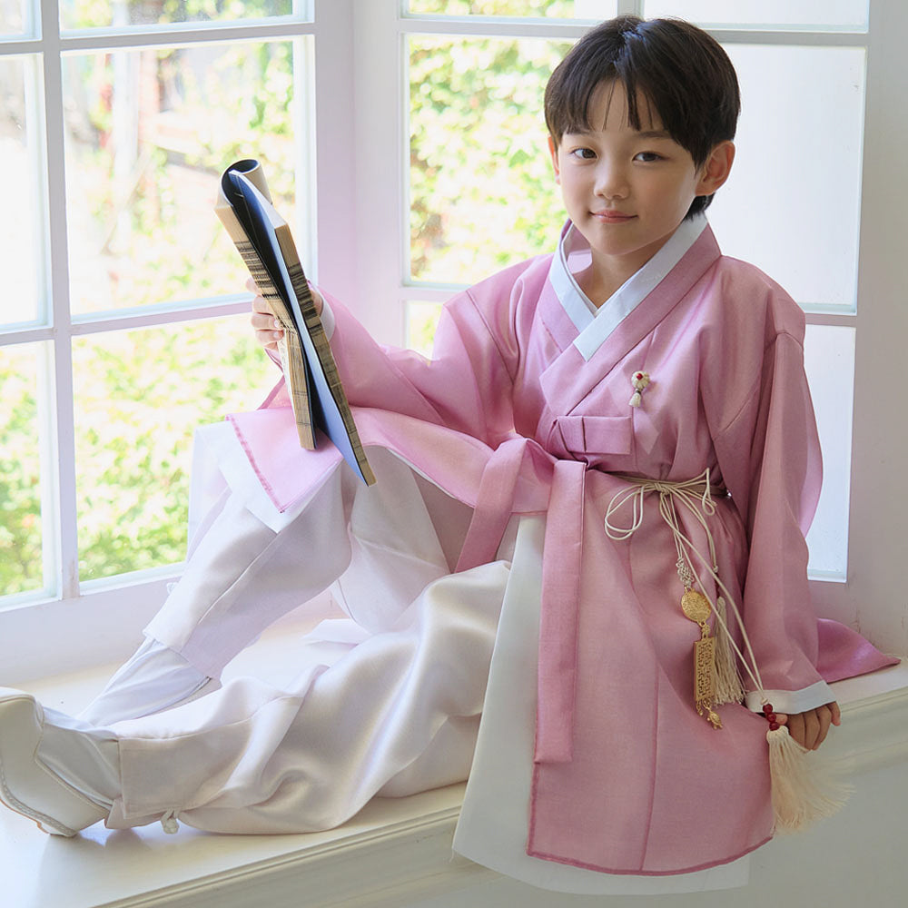 Gunyun Pink Dopo Boy Hanbok (4-10YR)