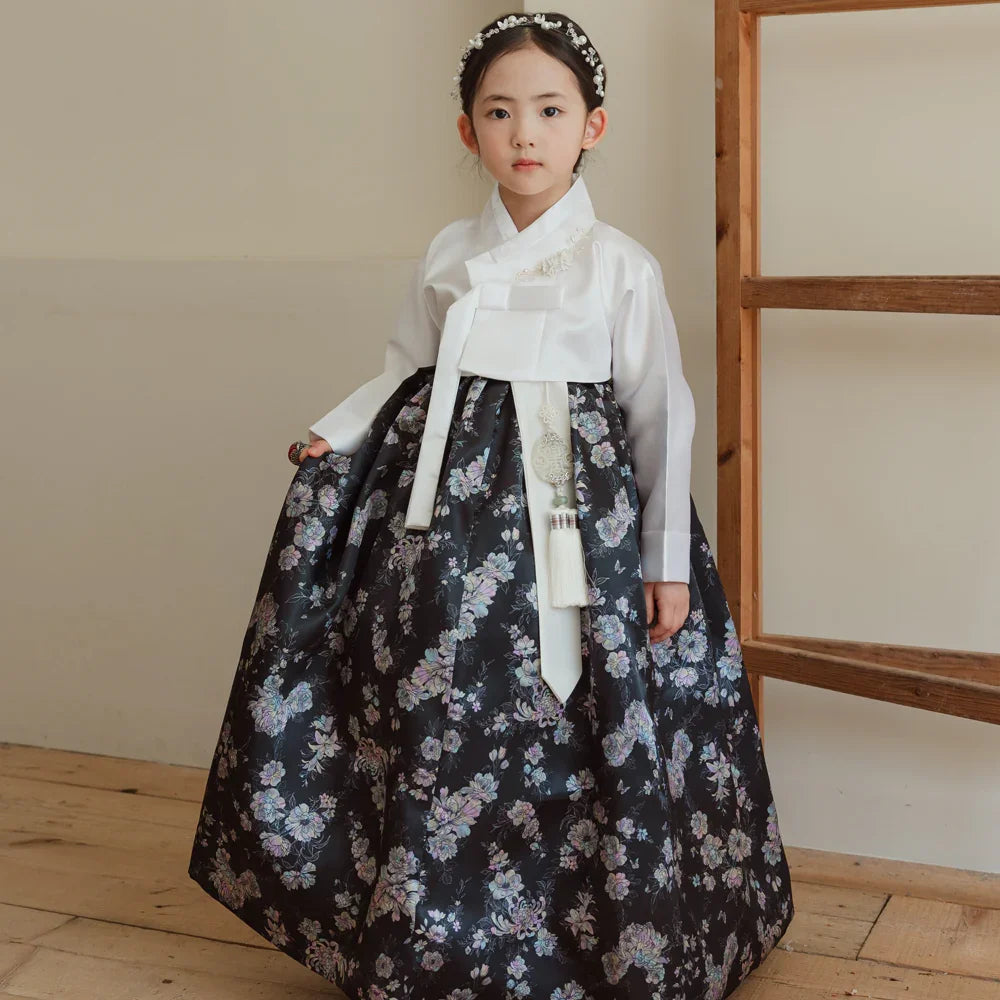 Black Pearl Skirt Girl Hanbok (100D-15YR)