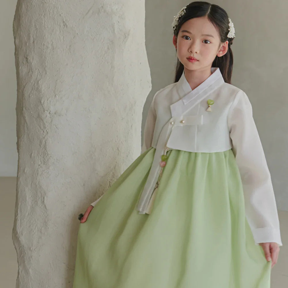 Blossom Green Girl Hanbok (1-10YR)