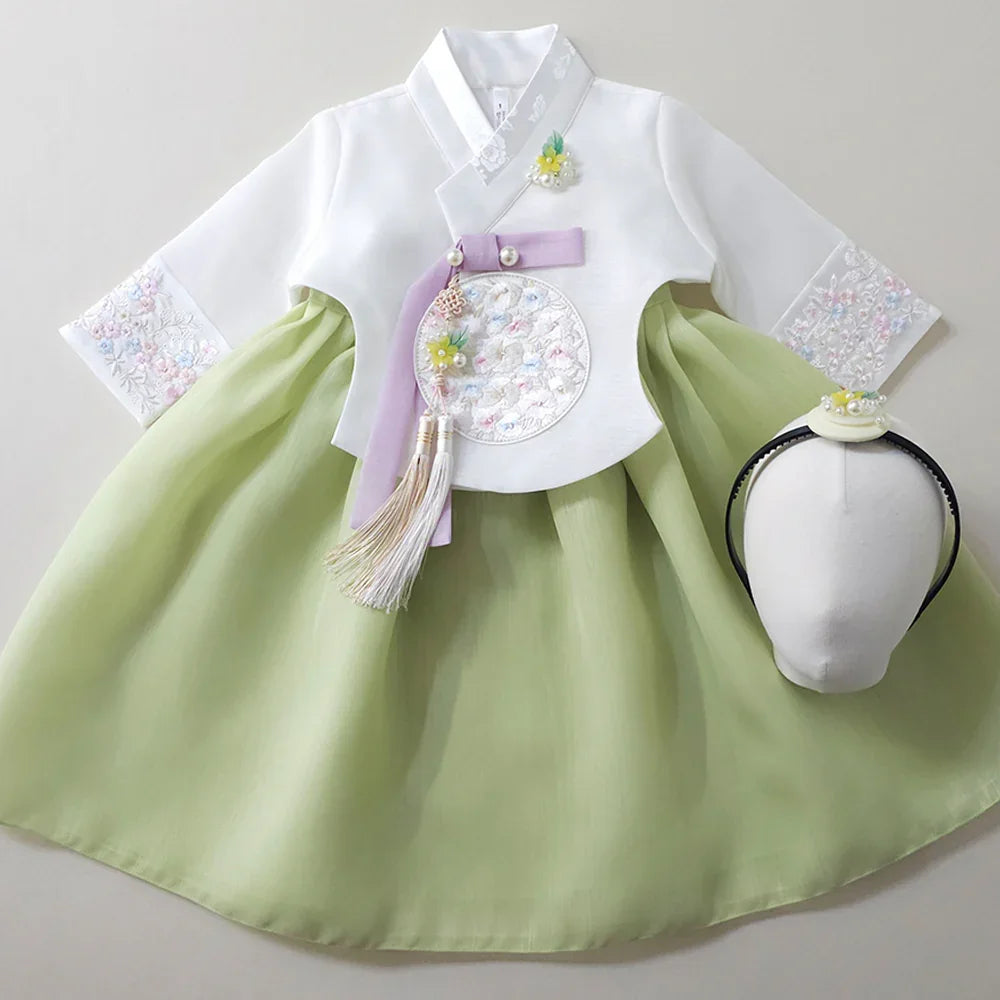 Chaeyu Ivory Girl Hanbok (1-12YR) - Native Korean