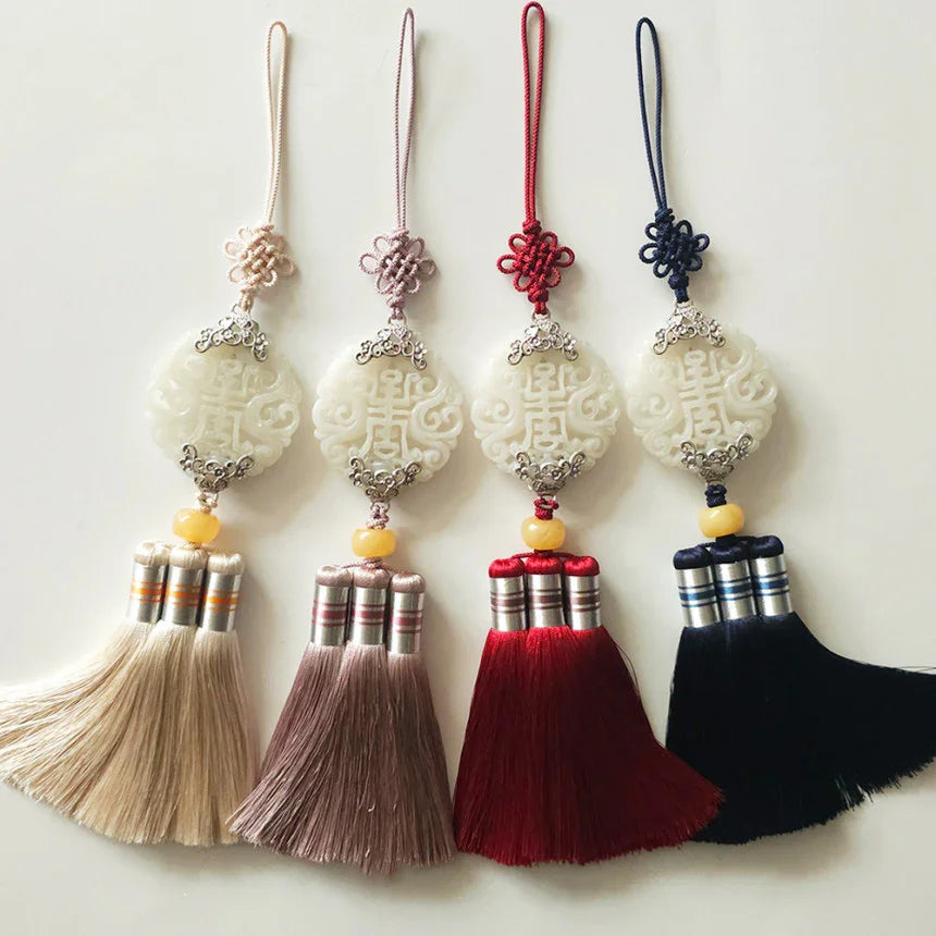 Beige Jade Harmony Tassel Norigae