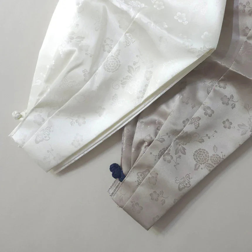 Minjae Saekdong Pink Beige Boy Hanbok (100D-10YR) - Native Korean