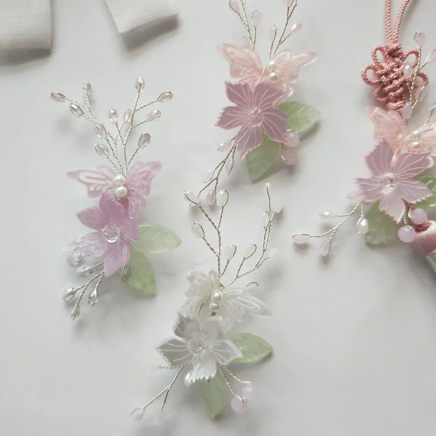 Butterfly Blossom Hairpin - Native Korean
