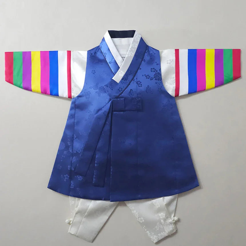 Minjae Saekdong Blue Boy Hanbok (100D-10YR) - Native Korean