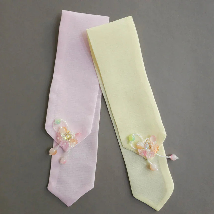 Beaded Blossoms Hair Tie