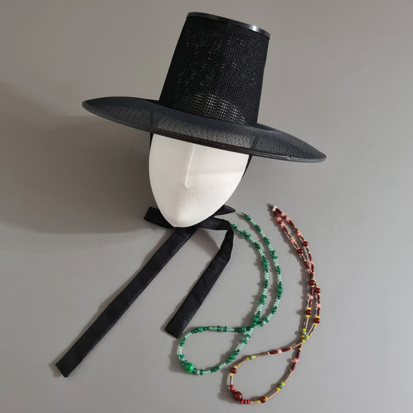 Natural Stone Gat String - Green