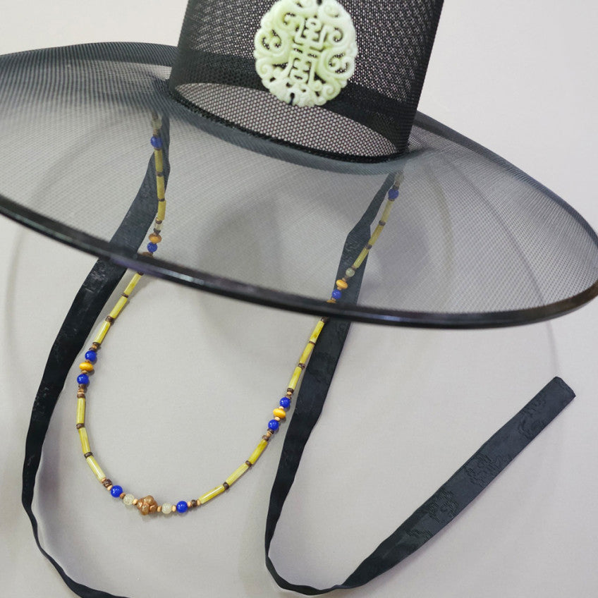 Natural Stone Gat String - Yellow