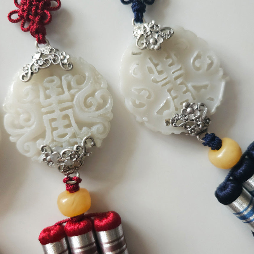 Beige Jade Harmony Tassel Norigae
